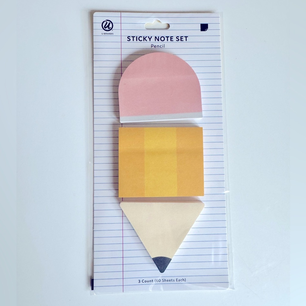 Pencil ✏️ Sticky Note Set, 180 sheets total